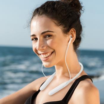 藍牙重低音入耳式耳機5.3降噪無線運動掛脖超長續航游戲耳機