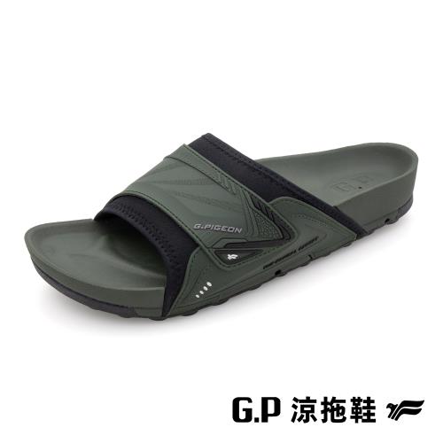 G.P 男款VOID防水機能簡約柏肯拖鞋G3768M-軍綠色(SIZE:40-44 共二色) GP