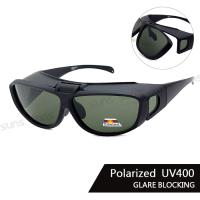 【SUNS】 Polarized上翻式偏光墨鏡 墨綠片 可外掛式套鏡 抗UV400 可套鏡 防眩光 遮陽