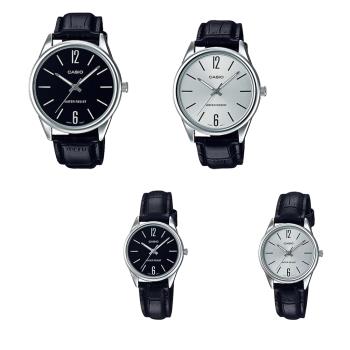 CASIO 卡西歐 MTP-V005L LTP-V005L商務辦公高質感 紳士大三針皮革腕錶