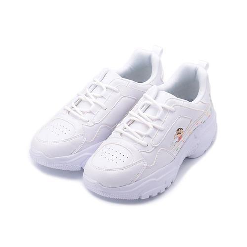 蠟筆小新 老爹鞋 白 SC7818 女鞋 鞋全家福