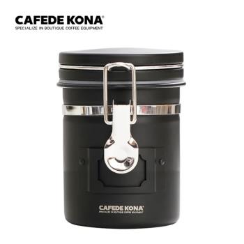 【CAFEDE KONA】不鏽鋼密封罐150克(果乾咖啡豆儲物罐)-黑