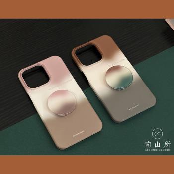 原創ins漸變菲林磨砂半包手機殼