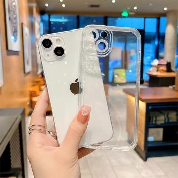iPhone13手機殼透明12pro適用于蘋果11貓眼手機套xr隱形氣囊硅xsmax軟promax適用于mini薄新款8女男ip14pro