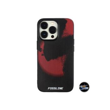 FOSSLINE猩紅之夜磨砂創意小眾簡約輕薄適用于iPhone14手機殼硅膠