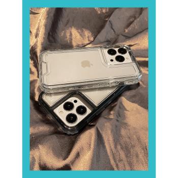 三合一超強加厚保護蘋果14手機殼硅膠iphone12promax氣囊防摔11套