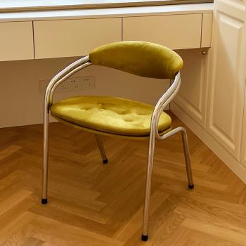 北歐中古設計師天鵝椅網紅ins風靠背輕奢餐椅餐廳咖啡廳休閑椅子
