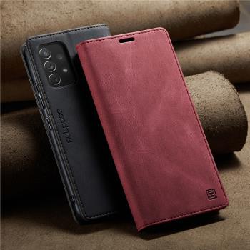 適用於三星A53手機殼全包鏡頭防摔5G保護殼插卡支架Samsung A53card wallet case cover新GalaxyA33翻蓋皮套