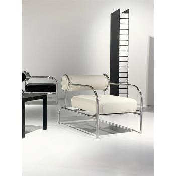 沙發椅包豪斯設計師Sofa With Arms不銹鋼單人客廳現代簡約休閑椅