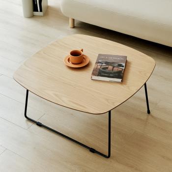 北歐簡約現代小戶型茶幾ins網紅家用客廳沙發設計師圓形臥室茶桌