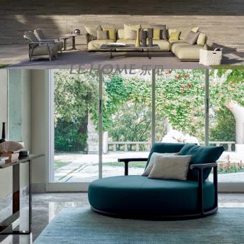簡約現代椅輕奢北歐時尚設計感椅意式圓形舒適藝術伊卡洛休閑沙發