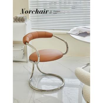 NORCHAIR北歐包豪斯餐椅簡約創意設計師蛇椅輕奢家用靠背餐桌椅子