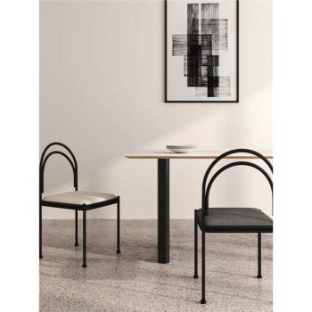 極簡意式北歐設計師餐椅家用網紅化妝民宿餐椅簡約現代樣板間餐椅