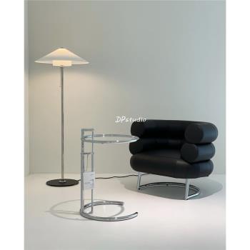 DPstudio包豪斯設計師沙發不銹鋼藝術皮藝扶手中古現代簡約單人椅