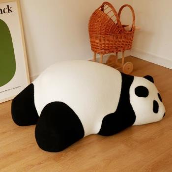 網紅設計師趴趴熊貓單人休閑沙發酣睡熊懶人沙發兒童動物座椅凳子