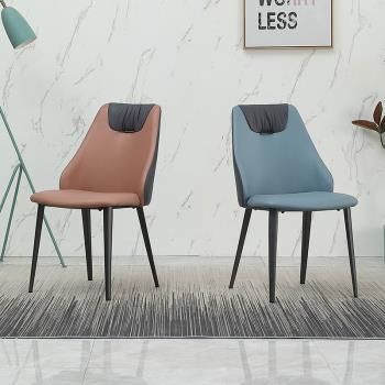 餐椅北歐意式洽談椅現代設計師簡約家用凳子酒店創意休閑靠背椅子