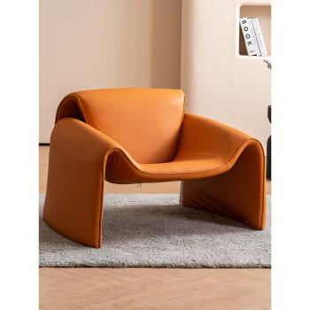 單人沙發椅子創意設計現代簡約小戶型網紅客廳休閑螃蟹椅M椅