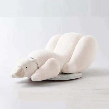 意大利設計師意式網紅北極熊翹臀沙發別墅創意單人椅懶人休閑躺椅