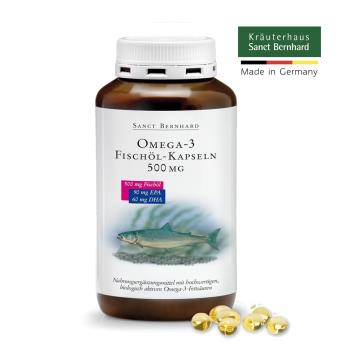 聖伯納德 Sanct Bernhard 德國百年草本 Omega-3魚油膠囊 (400粒/罐)