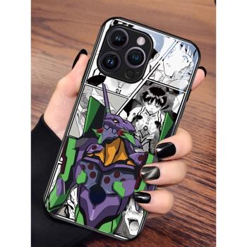 EVA明日香蘋果16promax手機殼iphone15por福音戰士初號機12mini鋼化玻璃11pm動漫x新款男14適用xr13pro 8適用