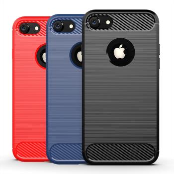 適用于蘋果iPhone 7手機殼iphone6創意8碳纖維6s氣嚢軍工防摔軟殼防滑個性貼合防指紋plus