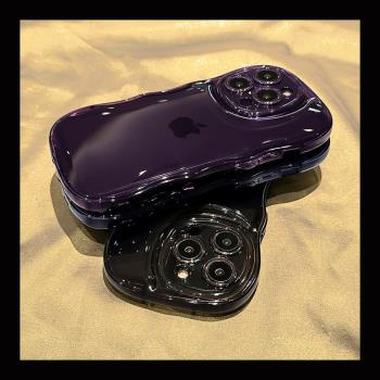 氣囊波浪適用蘋果14手機殼iphone13promax全包保護套透明14pro男女防摔14plus矽膠加厚12個性11新款不會撞殼
