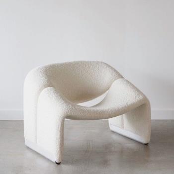 設計師單人沙發侘寂風創意小椅子網紅單椅休閑椅 懶人椅陽臺沙發