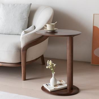 實木邊幾小茶幾床頭沙發邊迷你小型創意陽臺臥室簡約設計感角幾桌