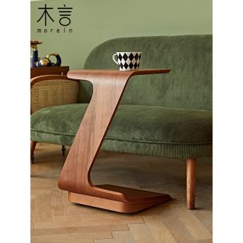 木言設計 原創現代移動帶輪沙發邊幾多功能創意角幾邊桌小茶幾