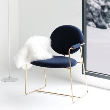 設計師輕奢餐椅 網紅ins家用高端坐椅北歐現代簡約咖啡廳靠背椅子