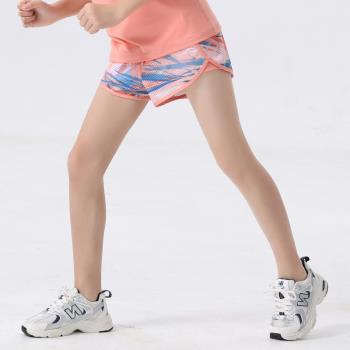 女童夏季瑜伽運動速干網眼短褲兒童籃球泳褲泳衣訓練褲中大童跑步