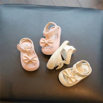 嬰兒涼鞋女寶寶夏季軟底嬰幼兒學步鞋小寶寶公主鞋0一2歲女童鞋子