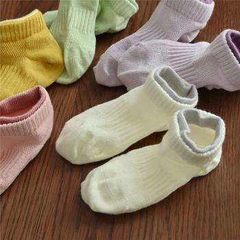 手工對目 網眼運動襪 精梳棉兒童五雙裝男女童抗菌除臭襪子 夏款