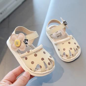 嬰兒女寶寶夏季涼鞋女童鞋子0-1一3歲半夏天學步鞋小童軟底公主鞋