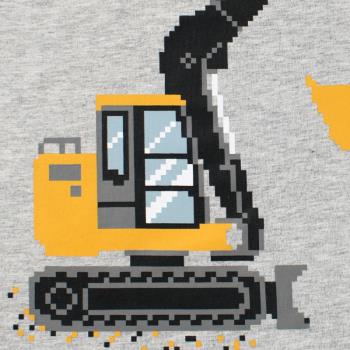 27kids純棉童裝2023夏季新款韓版男童短袖T恤打底衫工程車挖掘機