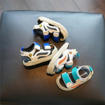 男寶寶涼鞋1一3歲軟底防滑嬰兒鞋子夏季兒童學步鞋包頭防踢男童鞋
