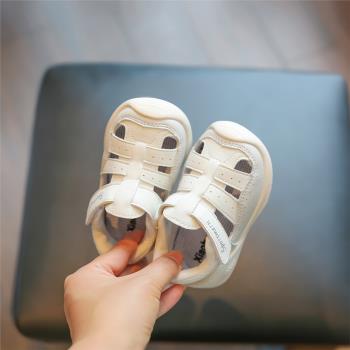 寶寶學步鞋夏季涼鞋嬰兒軟底機能鞋1一2歲包頭男小童透氣女童鞋子