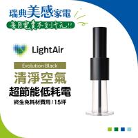 【終身免耗材】瑞典 LightAir IonFlow Evolution PM2.5 精品空氣清淨機（極致消光黑)