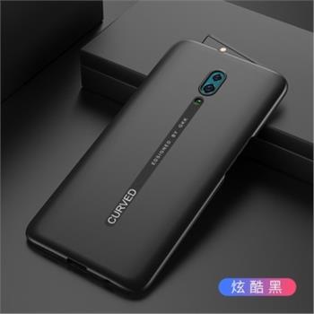 適用於oppo reno手機殼新款PCAM00男女創意套CPH1917時尚RENO硬殼RENO超薄OPPOPCATOO全包邊升降保護純色黑色