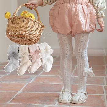 女寶寶公主夏季網眼兒童連褲襪