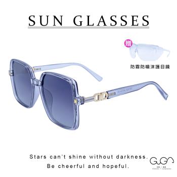 【GUGA】偏光太陽眼鏡 金邊雙扣款 墨鏡 偏光眼鏡 出遊戶外逛街搭配 時尚配件