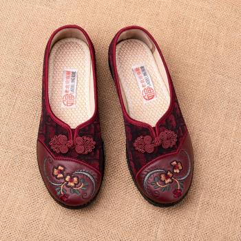 老北京布鞋女新款夏季媽媽鞋中老年閏月舒適老太太透氣老人奶奶鞋
