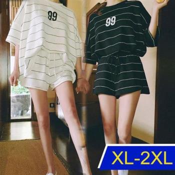 【韓國K.W.】優質展演休閒運動套裝(涼感/小香風/二件套/輕薄/短袖)