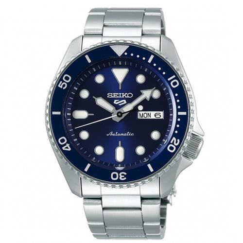 【SEIKO】精工 5 Sports系列 SRPD51K1 鋼錶帶 機械男錶 藍水鬼 4R36-07G0B 藍/銀 42.5mm