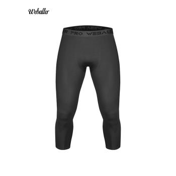 WEBALLER新款專業級緊身褲運動健身七分球打底褲跑步訓練高彈速干