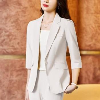 預購BRIGA YANA6168設計師經職業裝韓版修身中袖西裝外套