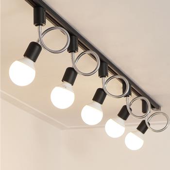 創意現代簡約led北歐軌道燈走廊客廳背景墻服裝店照明軌道條燈具