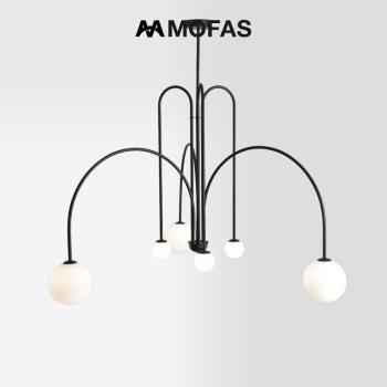 MOFAS魔豆吊燈ins北歐現代簡約個性客廳燈臥室餐廳書房燈創意燈具