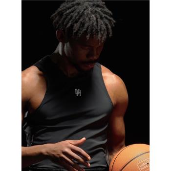 UH美式男子籃球運動跑步健身壓縮衣高彈速干吸汗無袖緊身PRO背心