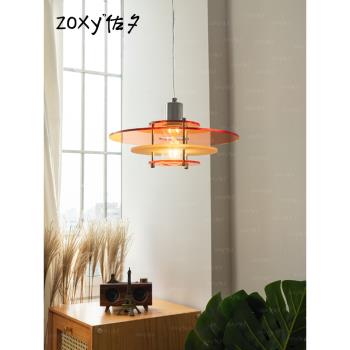zoxy佐夕 丹麥ph3餐廳吊燈 北歐設計師中古單頭橘色吧臺餐桌燈具